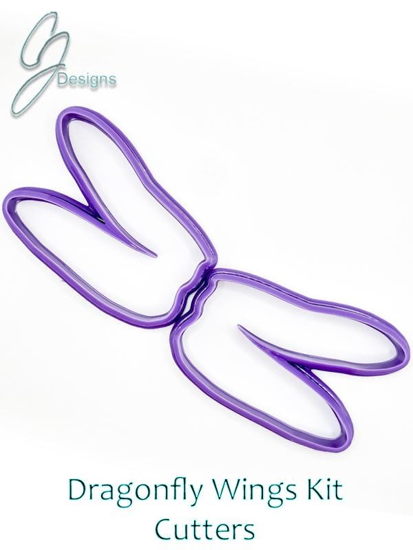 Dragonfly Wings Kit Intricate Detail Texture Roller or Cutters