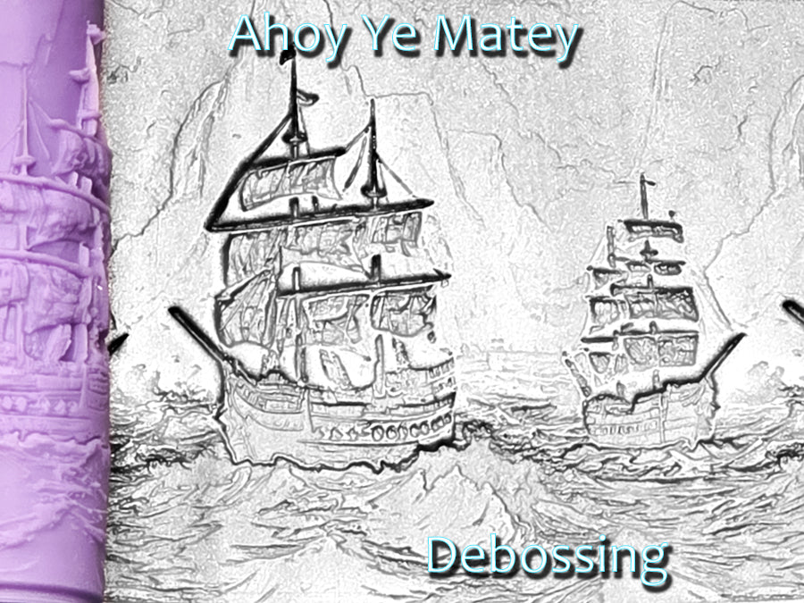 Ahoy Ye Matey Intricate Detail Texture Roller