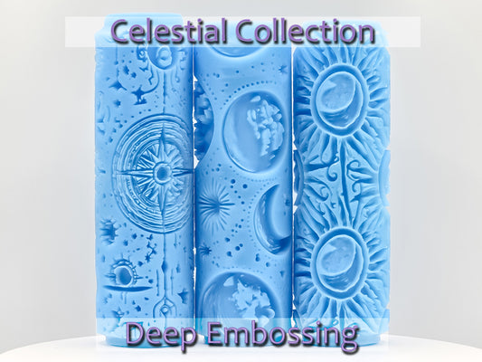 Celestial Collection Deep Impression Texture Rollers