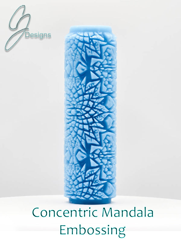 Concentric Mandala Deep Impression Texture Roller