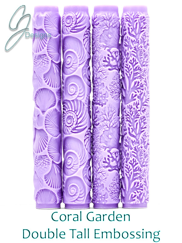 Coral Garden Collection Intricate Detail Texture Rollers