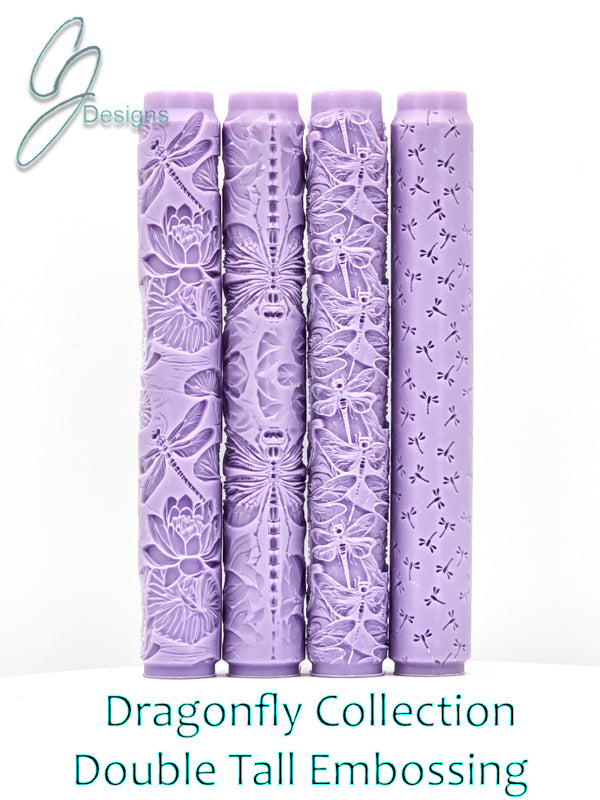 Dragonflies Collection Intricate Detail Texture Rollers