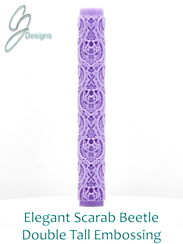 Elegant Scarab Beetle Intricate Detail Texture Roller
