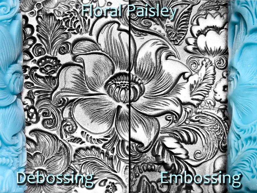 Floral Paisley Deep Impression Texture Rollers
