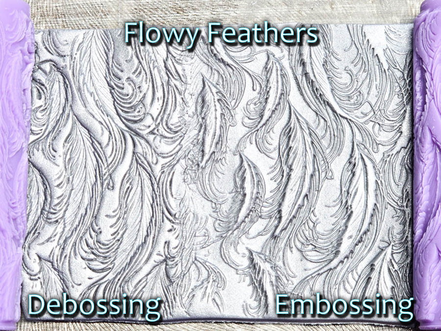 Flowy Feathers Intricate Detail Texture Roller