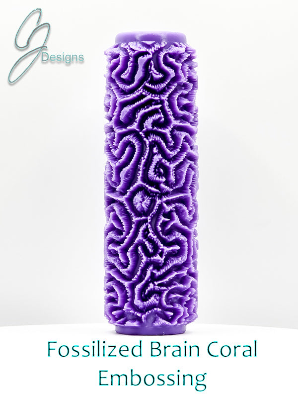 Fossilized Brain Coral Nature's Textures Collection Ultra Deep Texture Roller