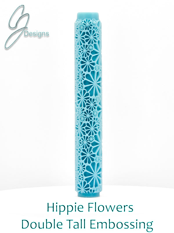 Hippie Flowers Deep Impression Texture Rollers