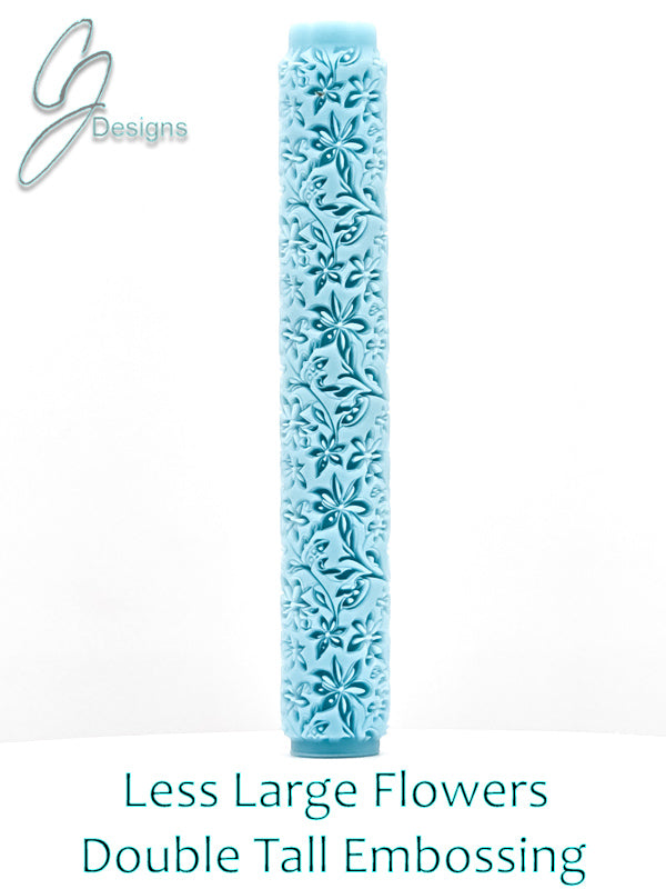 Less Large Flowers Deep Impression Texture Rollers