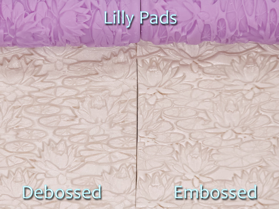 Lilly Pads Intricate Detail Texture Roller