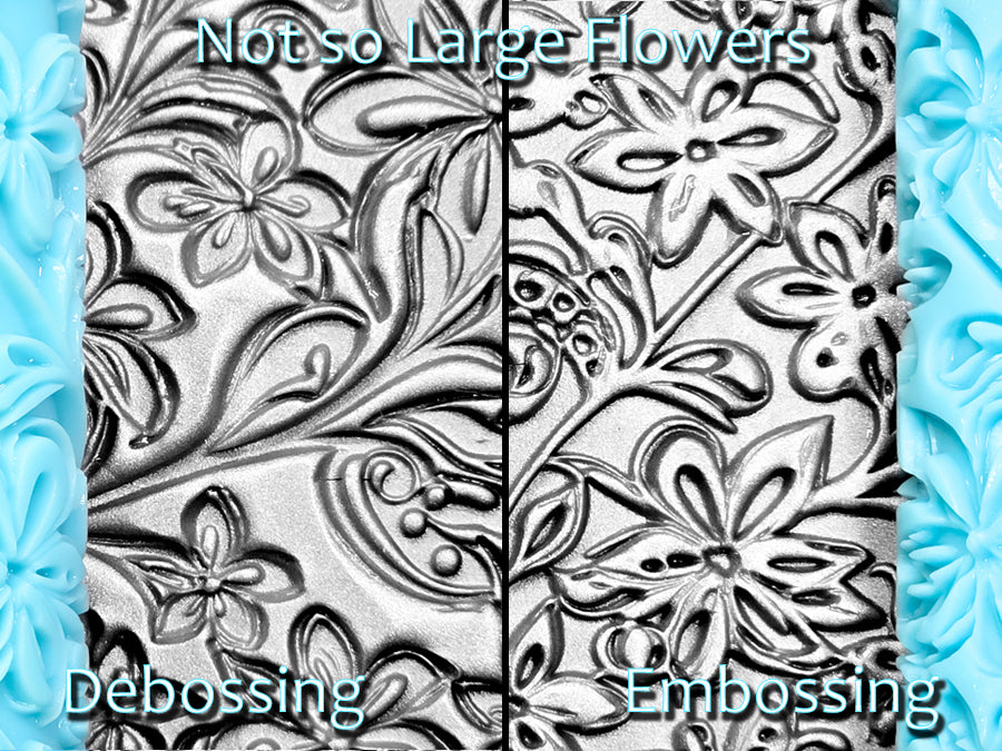 Not so Large Flowers Deep Impression Texture Rollers