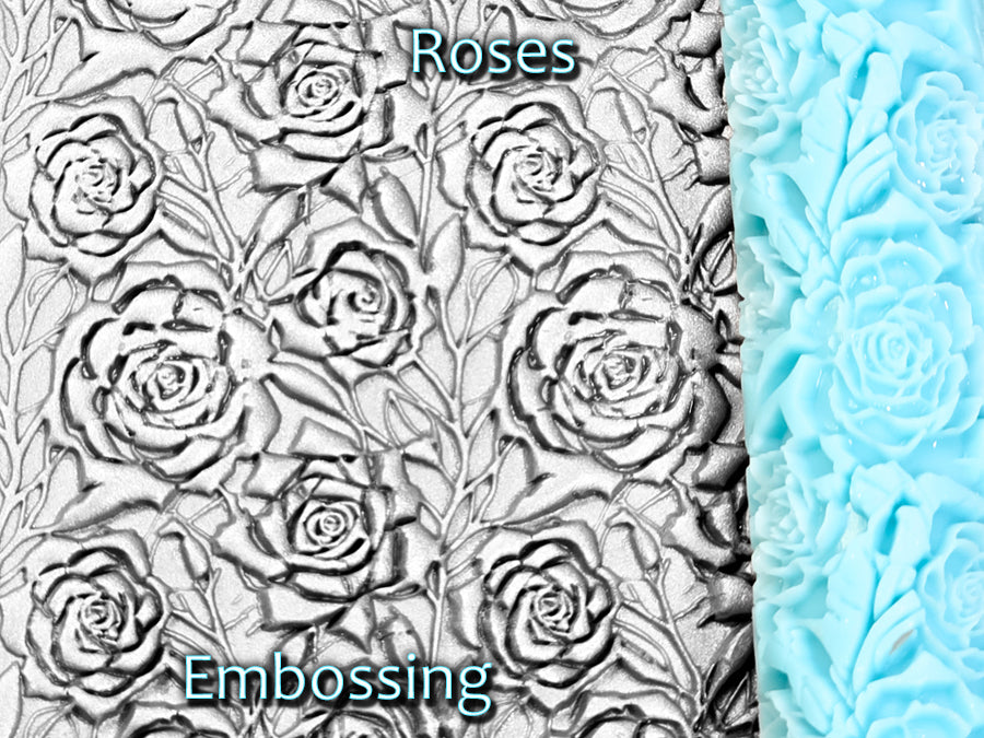 Roses Deep Impression Texture Rollers