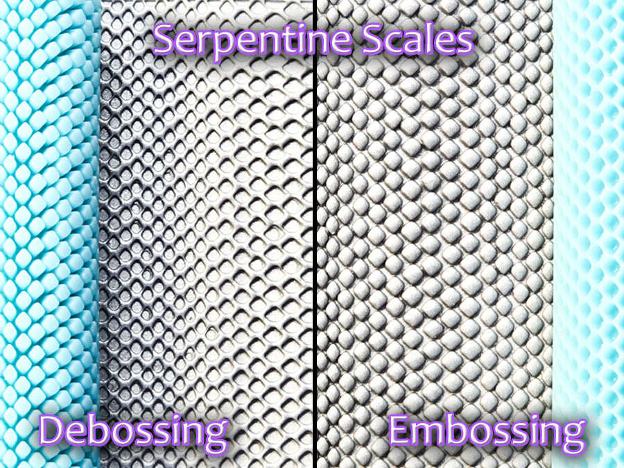 Serpentine Scales Deep Impression Texture Rollers