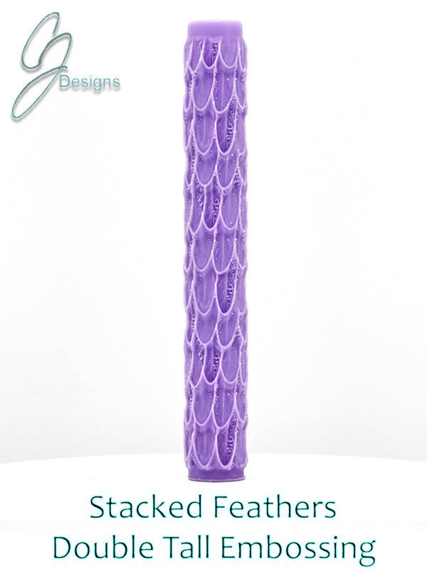 Stacked Feathers Intricate Detail Texture Roller