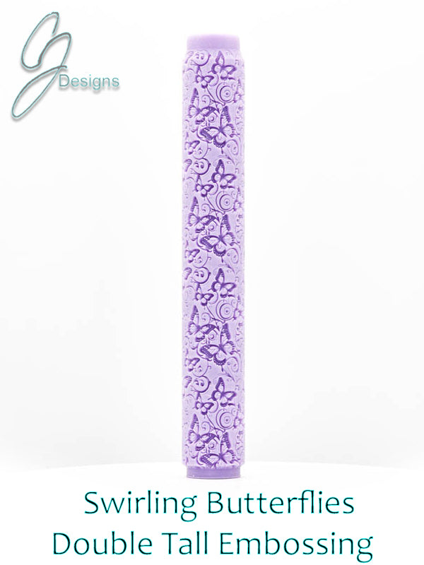 Swirling Butterflies Intricate Detail Texture Roller