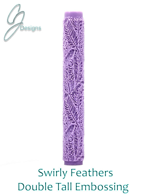 Swirly Feathers Intricate Detail Texture Roller