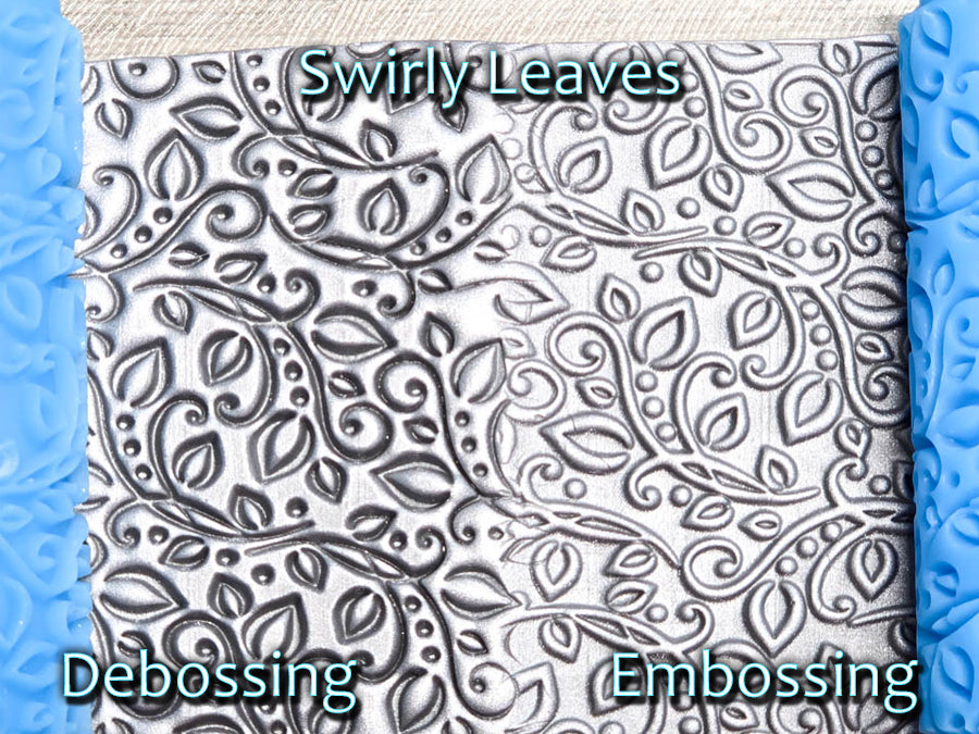 Swirly Leaves Flowers Deep Impression Texture Rollers