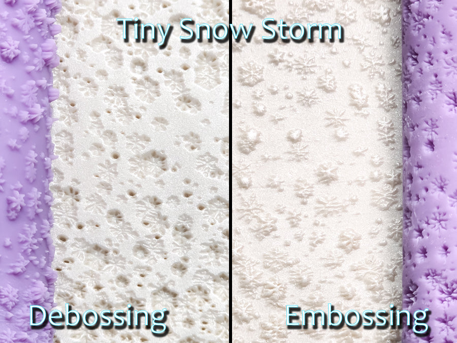 Tiny Snow Storm Intricate Detail Texture Roller