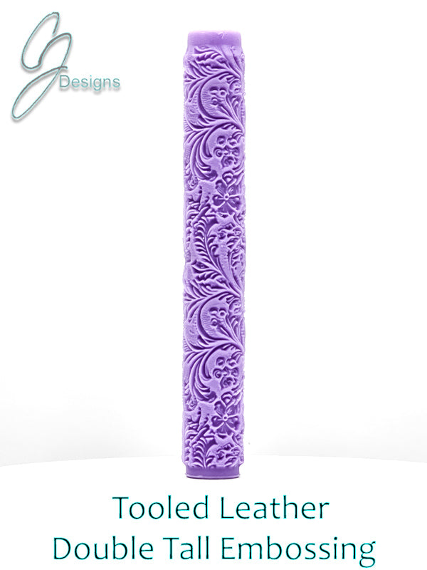 Tooled Leather Intricate Detail Texture Roller