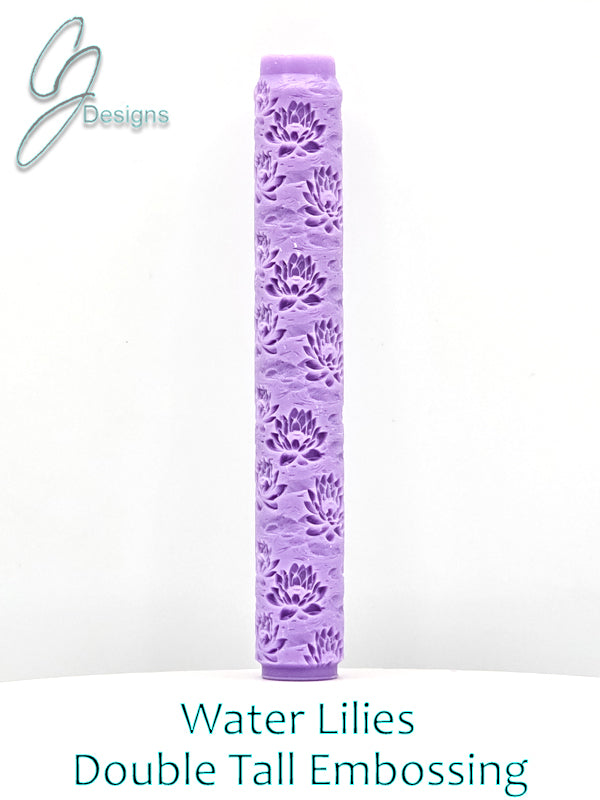 Water Lilies Intricate Detail Texture Roller