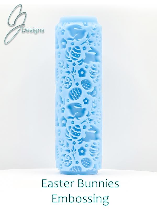 Easter Bunnies Deep Impression Texture Rollers