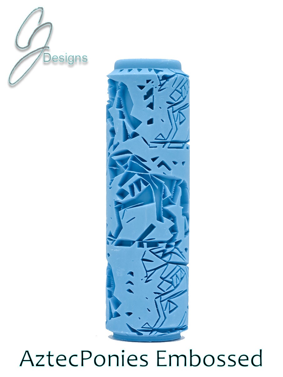 Aztec Ponies Deep Impression Texture Roller