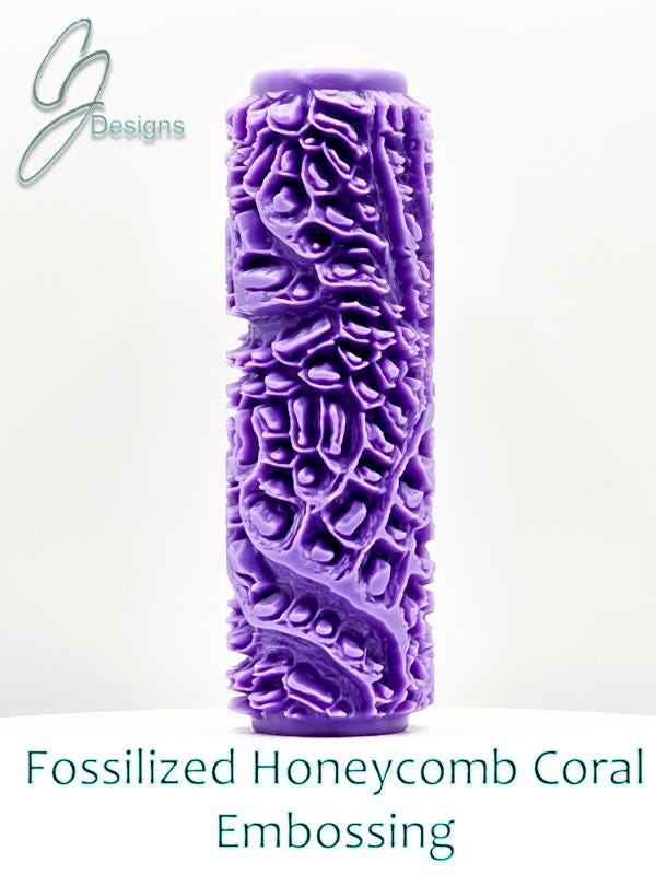 Fossilized Honeycomb Coral Nature's Textures Collection Ultra Deep Texture Roller