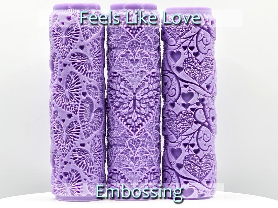 Feels Like Love Collection Intricate Detail Texture Rollers