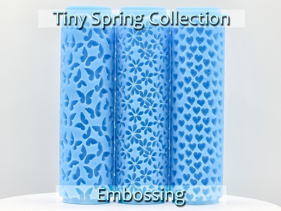 3 Piece Tiny Spring Collection Texture Rollers