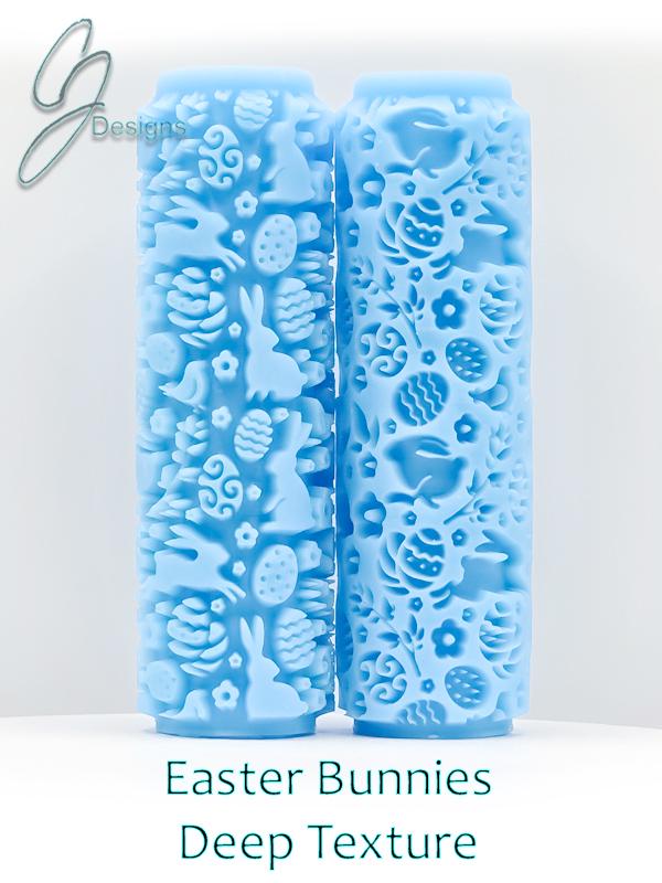 Easter Bunnies Deep Impression Texture Rollers