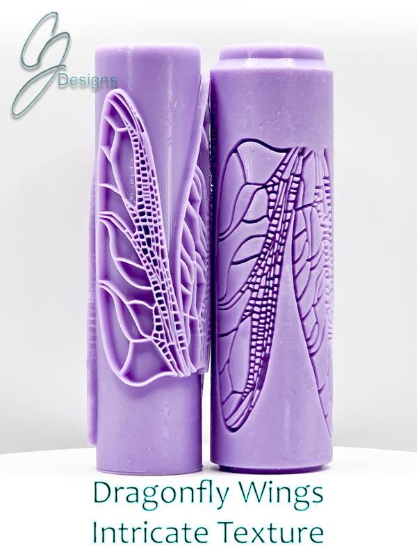 Dragonfly Wings Kit Intricate Detail Texture Roller or Cutters