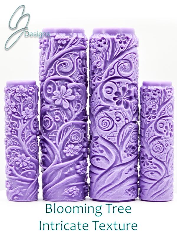 Blooming Tree Intricate Detail Texture Roller