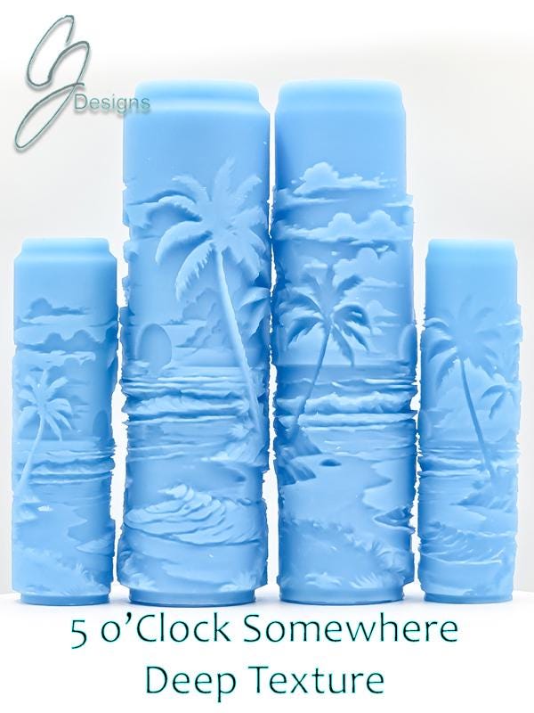 5 o'clock Somewhere Deep Impression Texture Rollers
