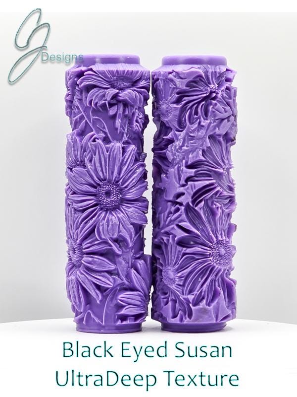 Black Eyed Susan Floral Collection Ultra Deep Texture Roller