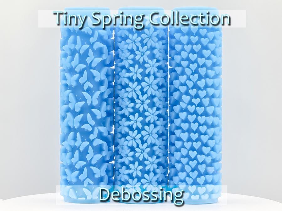 3 Piece Tiny Spring Collection Texture Rollers