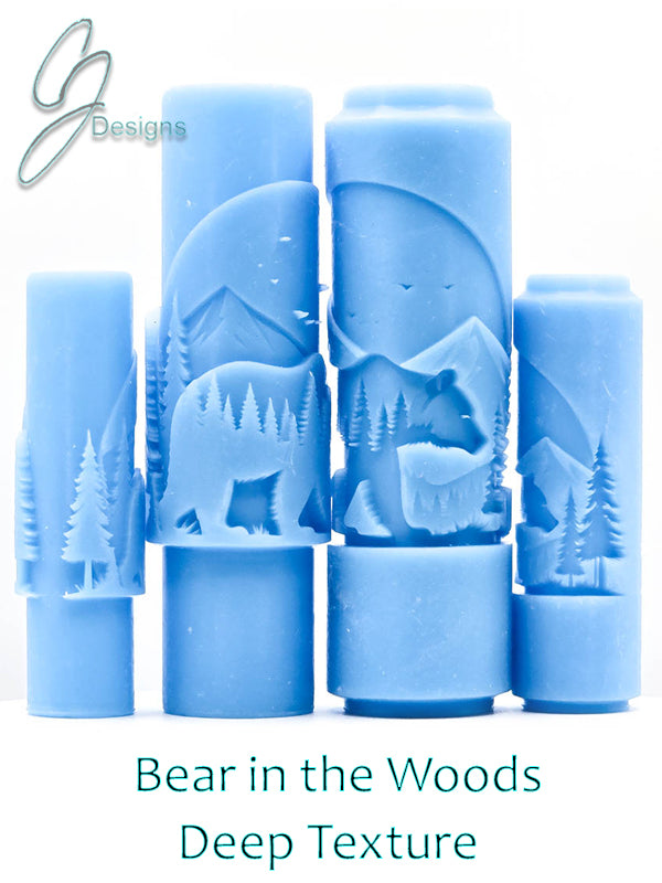 Bear in the Woods Deep Impression Texture Rollers