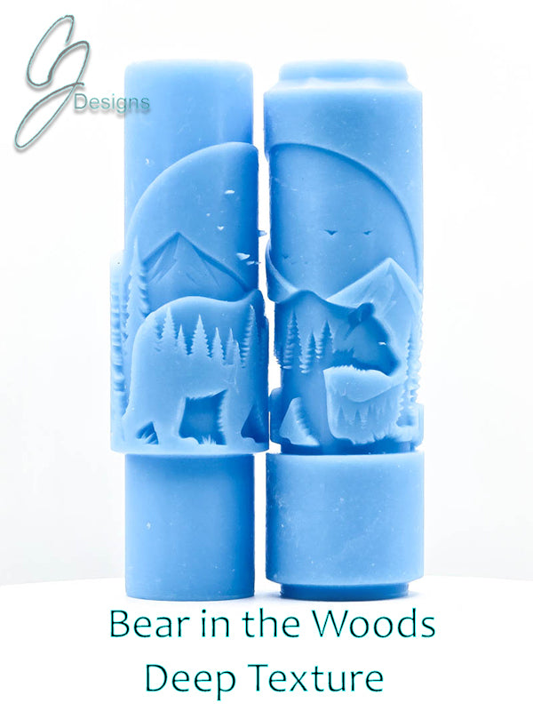 Bear in the Woods Deep Impression Texture Rollers