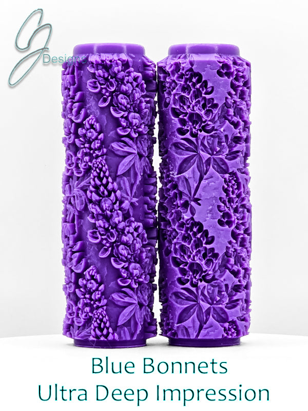 Blue Bonnets Floral Collection Ultra Deep Texture Roller
