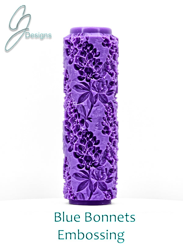 Blue Bonnets Floral Collection Ultra Deep Texture Roller
