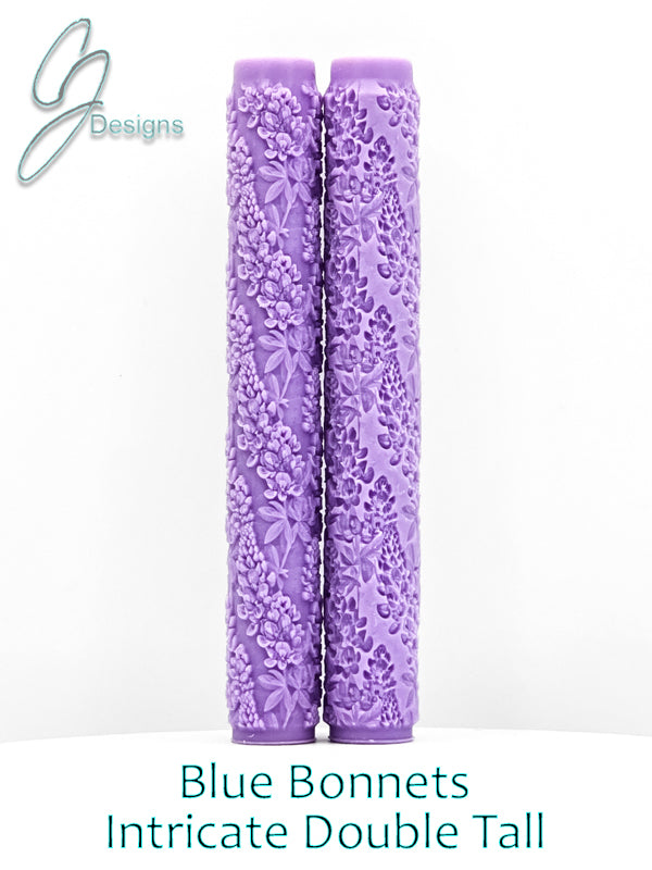 Blue Bonnets Intricate Detail Texture Roller