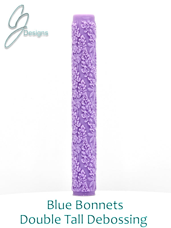 Blue Bonnets Intricate Detail Texture Roller