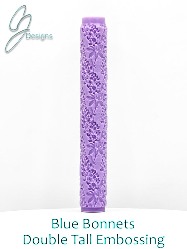 Blue Bonnets Intricate Detail Texture Roller