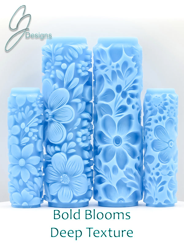 Bold Blooms Deep Impression Texture Rollers