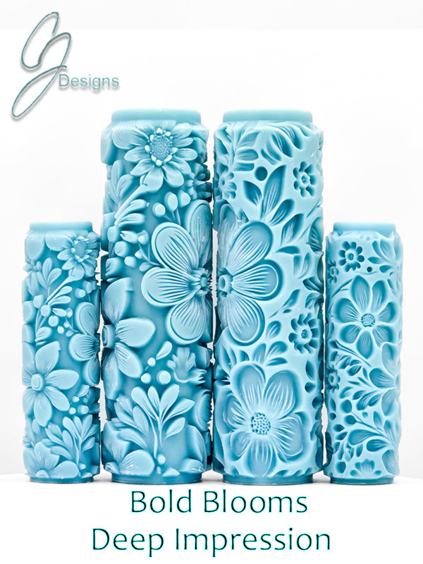 Bold Blooms Deep Impression Texture Rollers