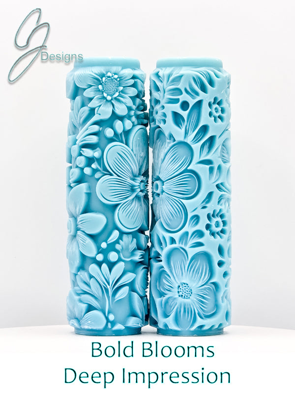 Bold Blooms Deep Impression Texture Rollers