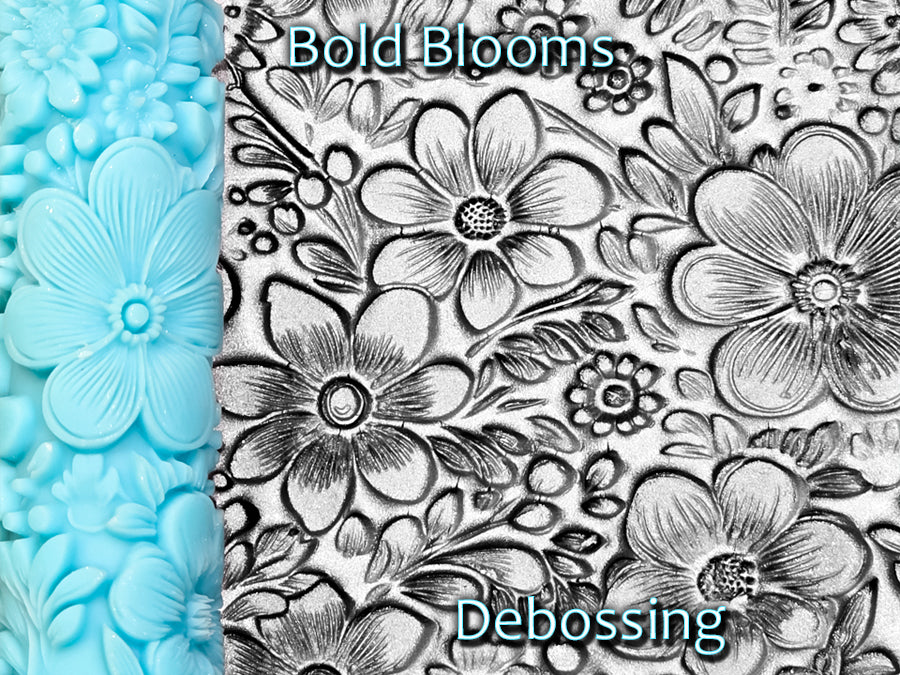 Bold Blooms Deep Impression Texture Rollers