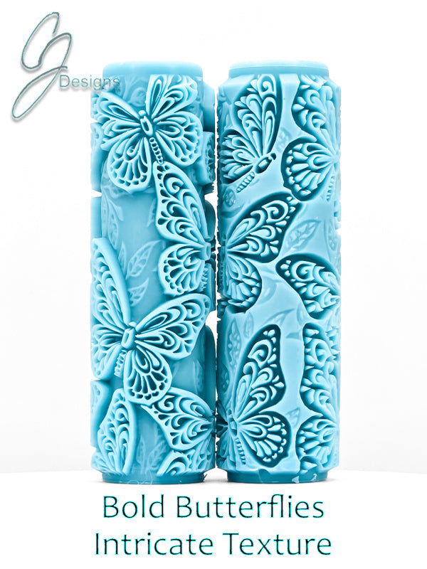 Bold Butterflies Deep Impression Texture Rollers