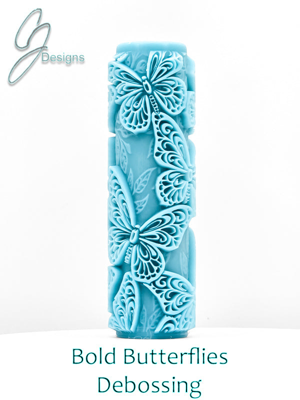 Bold Butterflies Deep Impression Texture Rollers