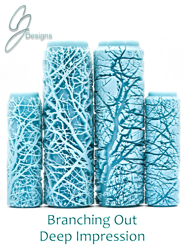 Branching Out Deep Impression Texture Roller