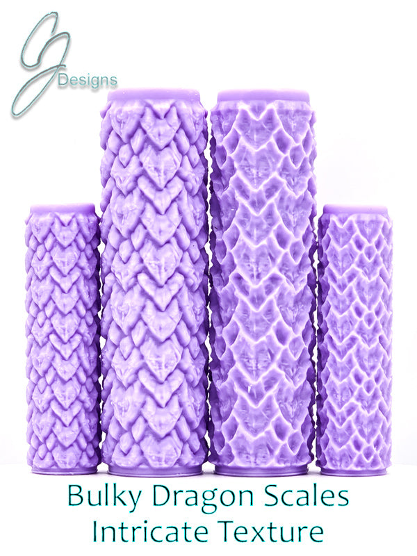 Bulky Dragon Scales Intricate Detail Texture Roller