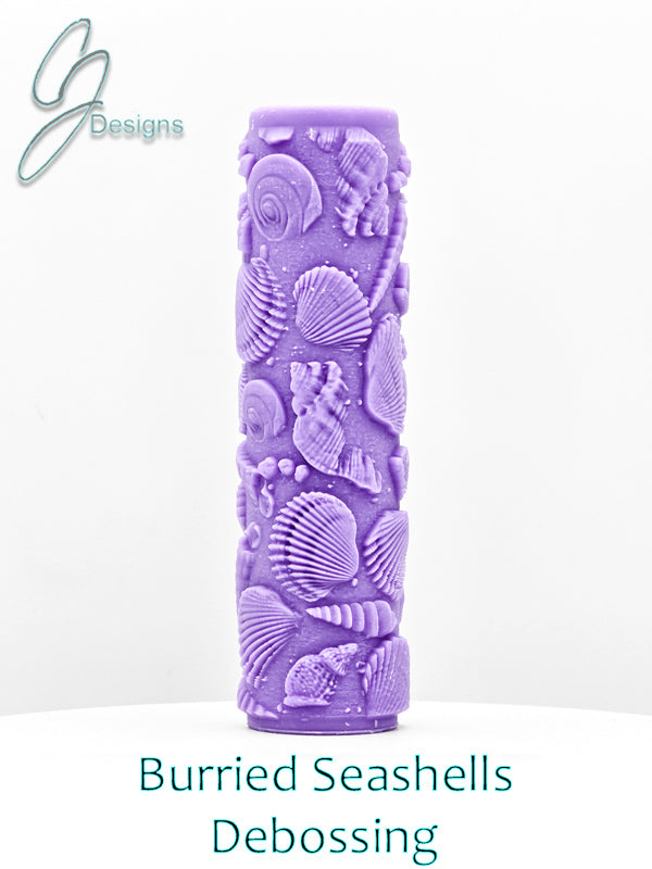 Buried Seashells Intricate Detail Texture Roller